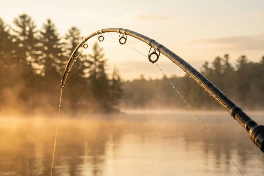 Vara de pesca leve
