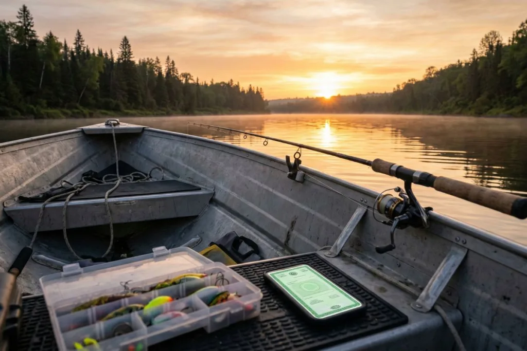 Licença de pesca embarcada