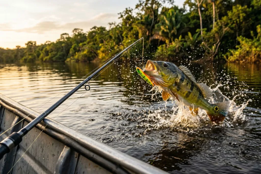 vara de pesca para tucunaré